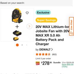 Dewalt Portable Fan