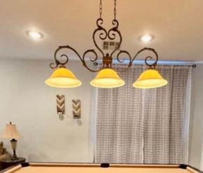 Pool table light or can be used as a dining table light