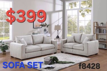 SOFA PLUS LOVESEAT DEAL ONLY ONE LEFT SOLO QUEDA UNO FINANCING AVAILABLE IS EASY TO QUALIFY WITH NO MONEY DOWN