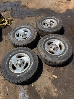 94-01 dodge ram wheels and tires set