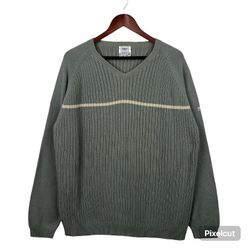 VINTAGE REEBOK V NECK CREWNECK SWEATER Sz XL 