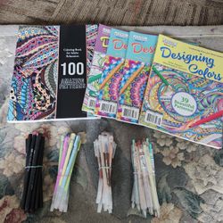 Coloring Books And Pens