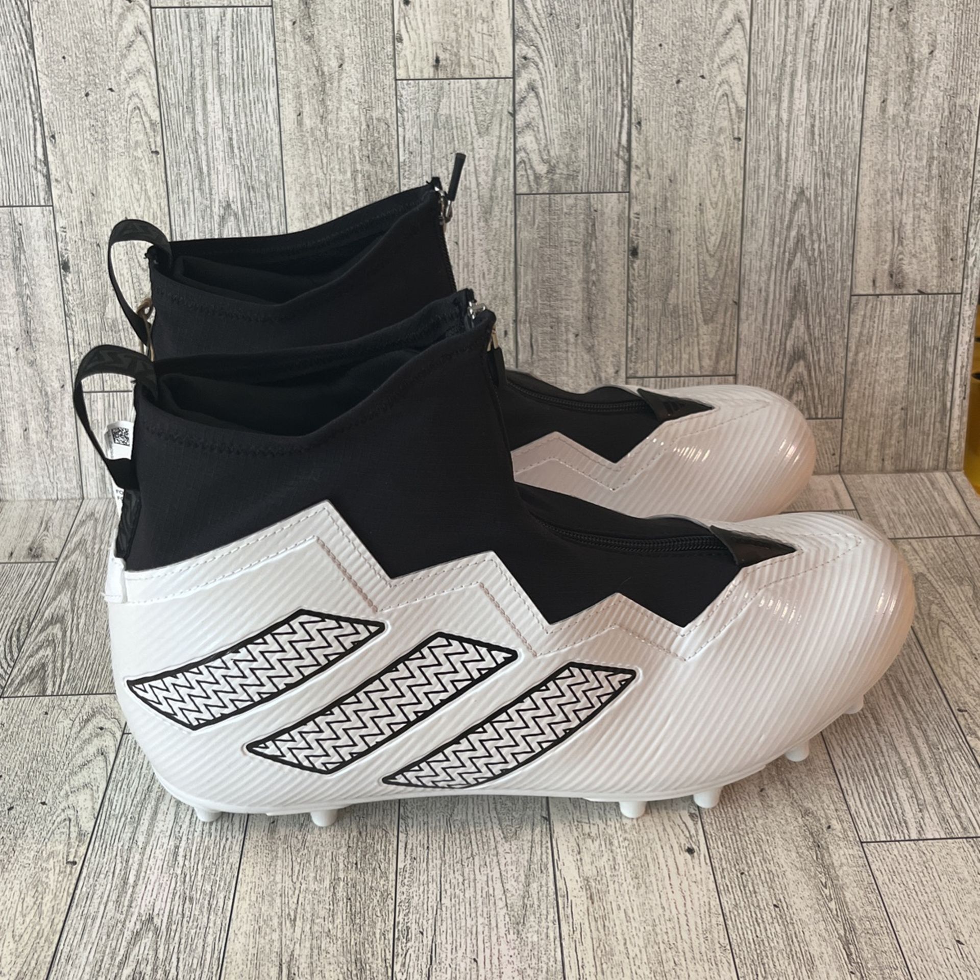 Adidas Nasty Fly 2E Team White Black Football Cleats Men's Size 11.5 GX1781