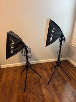 Softbox Lighting Panels, height adjustable