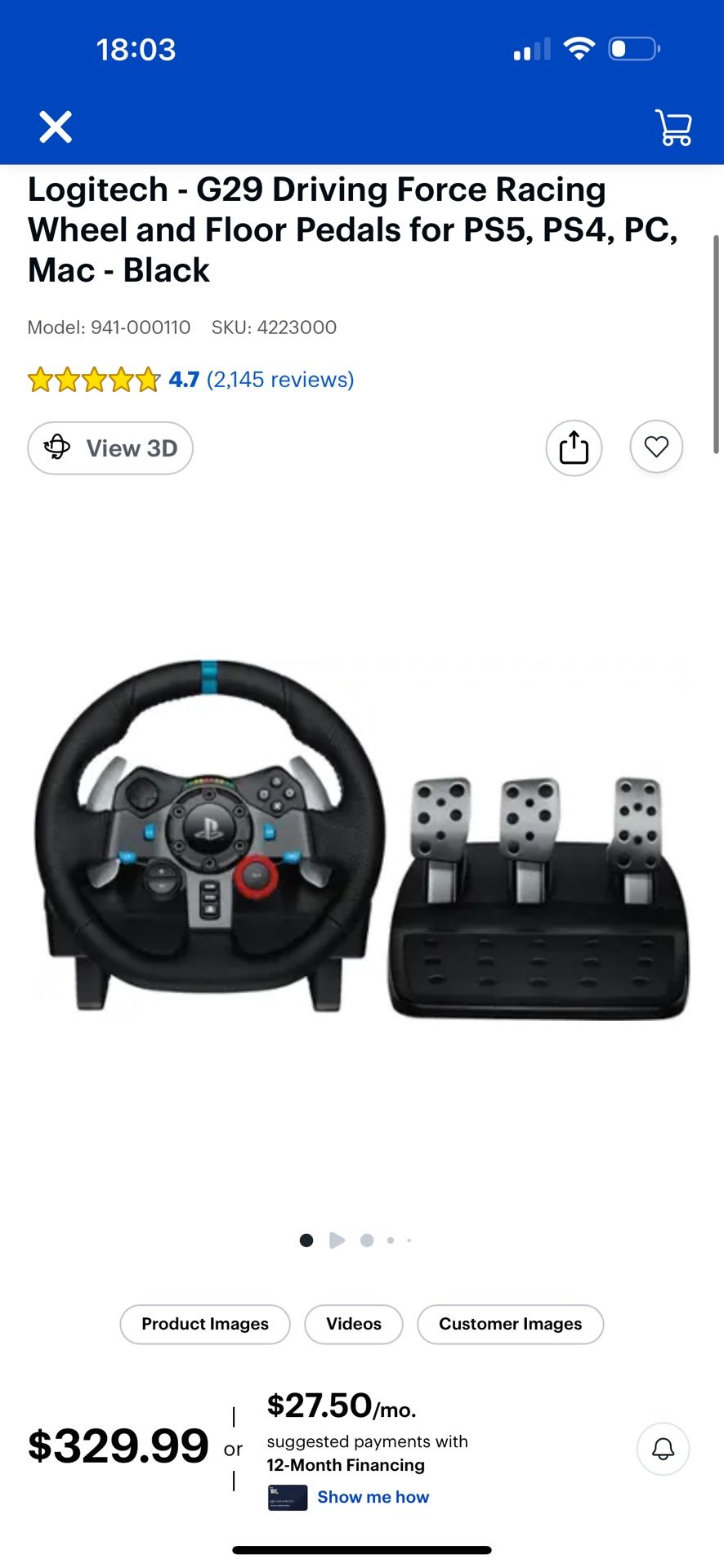 Logitech Wheel G29/ Everything Included 