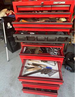 Craftsman Cherry Red 3 Tier Toolbox Heavy Duty  with huge selection of Craftsman Tools