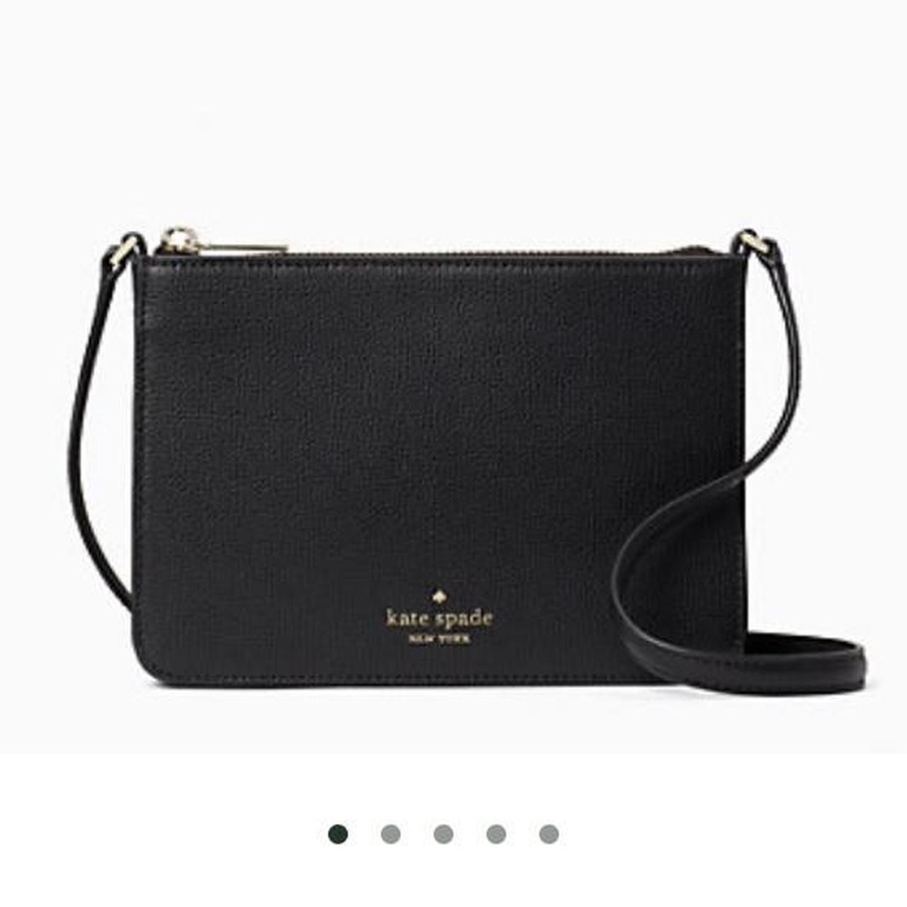 Kate Spade 3 compartment black crossbody