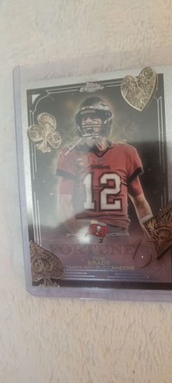 Tom Brady Topps Chrome Fortune Tampa Bay Buccaneers Card