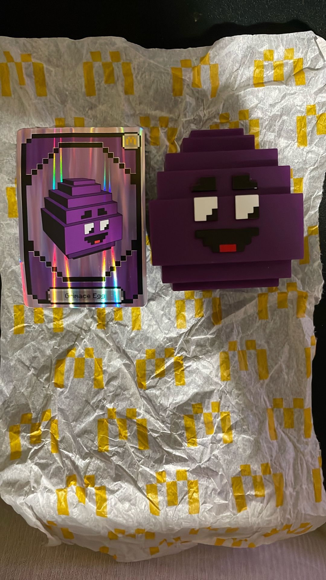 Grimace Egg w/ Valid Code McDonald’s x Minecraft