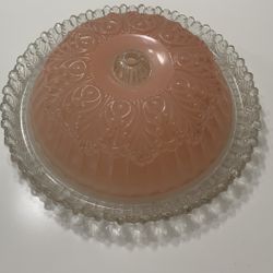 Vintage Pink Ceiling Light Shade