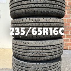Four 235/65R16 C Kumho Tires