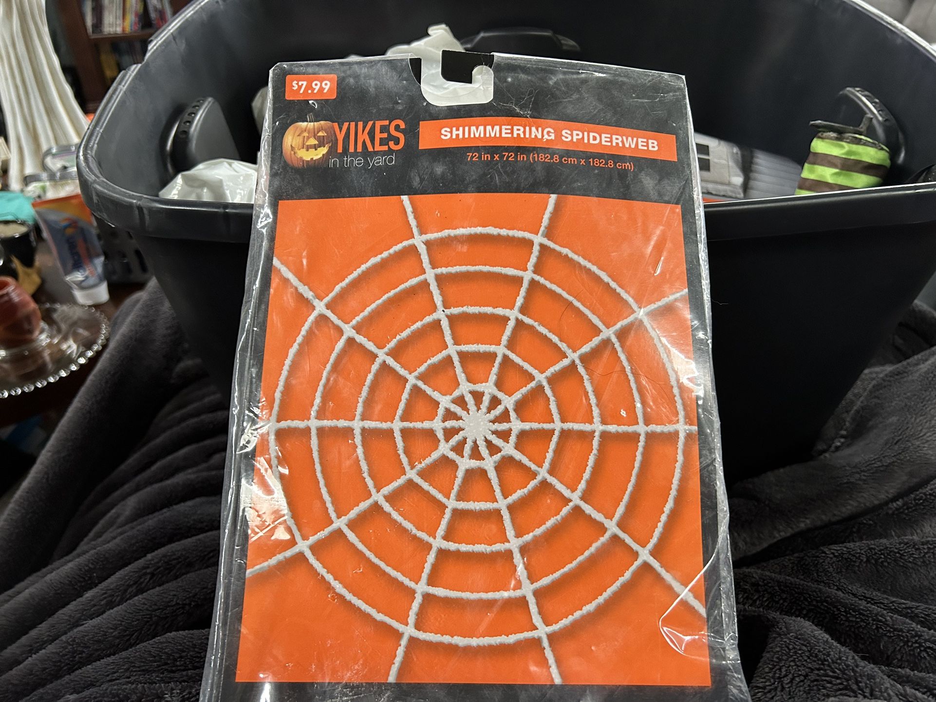 New in bag spiderweb decoration