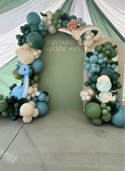 Balloon garland/with back drop