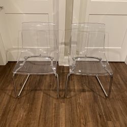 Pair of Acrylic Chairs