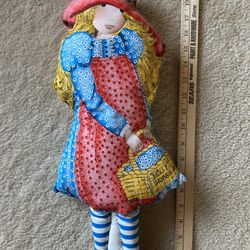 Rare Vintage Holly Hobbie Sewn Stuffed Pillow Doll