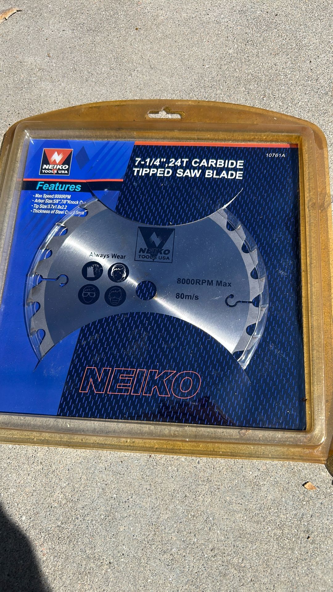 7 1/4 inch 24 tooth carbide tips saw blade by Nico.