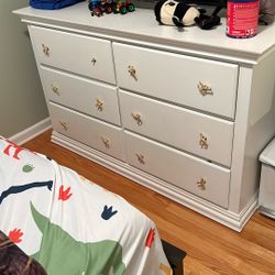 White 6 Draw Dresser 