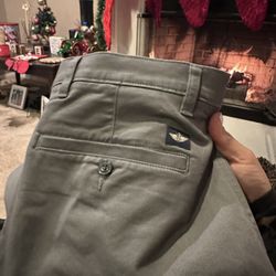 Dockers Grey Pants Straight Fit 36x30 