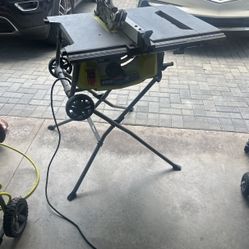 Ryobi 10” Table Saw With Stand
