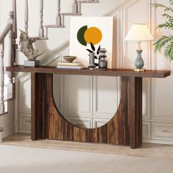 Farmhouse Console Table, 70.9" Wooden Hallway Foyer Table
