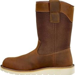 NEW SZ 11 Wide Work Boots Carhartt Men Waterproof Soft Toe Wellington Wedge Boot 10"