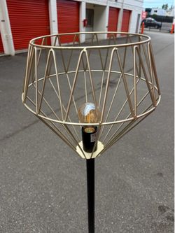 PICK UP TODAY – Gold Lamp with Black Stand