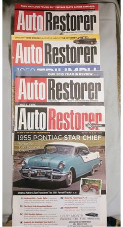 Auto Restorer Magazines Lot 4 Classic Car Restoration Guide Pontiac Star Chief