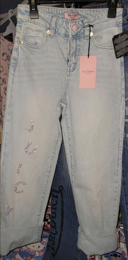 Juicy Couture Light Wash Rhinestone Jeans