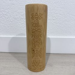 Wooden Hawaiian Vase 