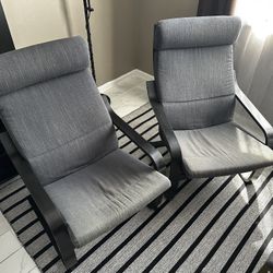 Set of 2 IKEA Chairs - Gray