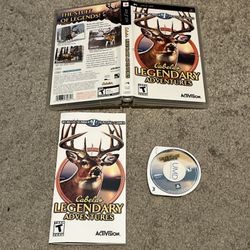 Cabelas Legendary Adventures - PlayStation Portable (PSP) Complete CIB w/ Manual