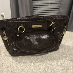 Brown Coach bag