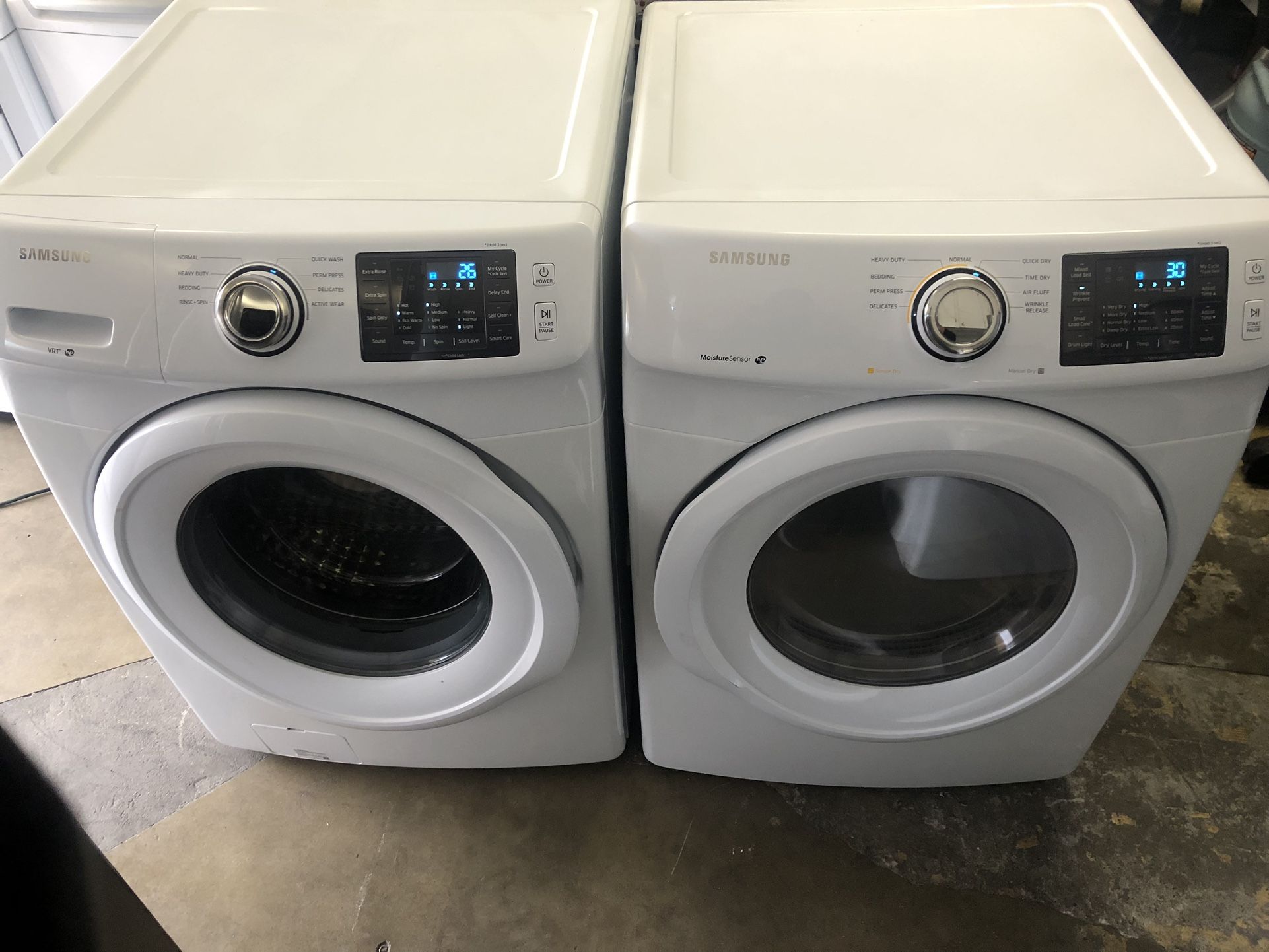 Samsung Washer and Gas Dryer Set