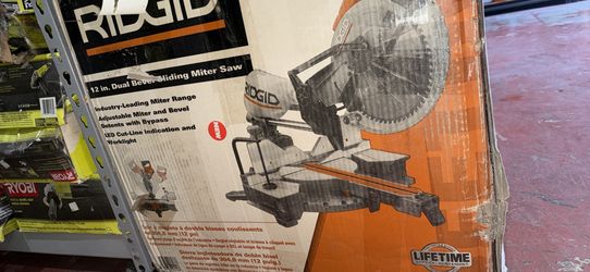 12” Ridgid Dual Bevel Sliding Miter Saw