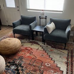West Elm Set Of 2 Chairs 