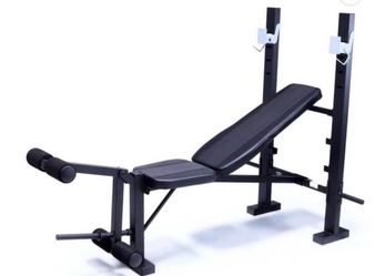 Workout bench and rack combo with leg press (New)
