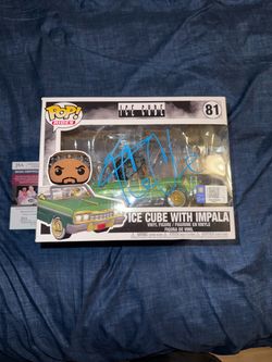 Signed Funko Pop Rides Ice Cube with Impala #81