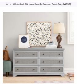 Dresser double 6 drawer