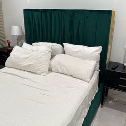 Green And Gold Bed frame (Bed Not Included)