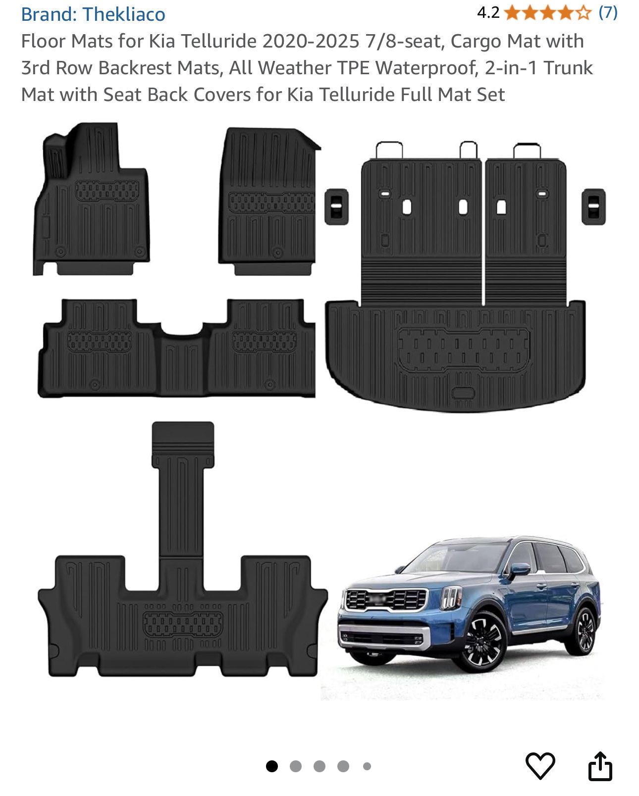 Kia Telluride Floor Mats