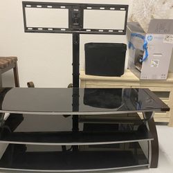 TV Stand with Flat screen mount -  Up To 60”