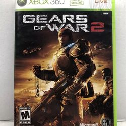 Gears of War 2 (Xbox 360, 2008) Complete w/ Manual - Tested Working 