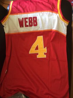 Spud Webb Hawks jersey