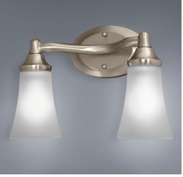 Brand new MOEN Eva two globe vanity light