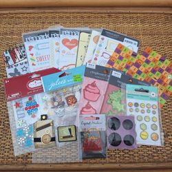 Bundle of Vintage Scrapbooking Stickers Y2K & 2000s Era Halloween Holiday 