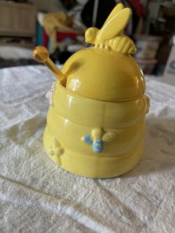 Ceramic Honey Pot