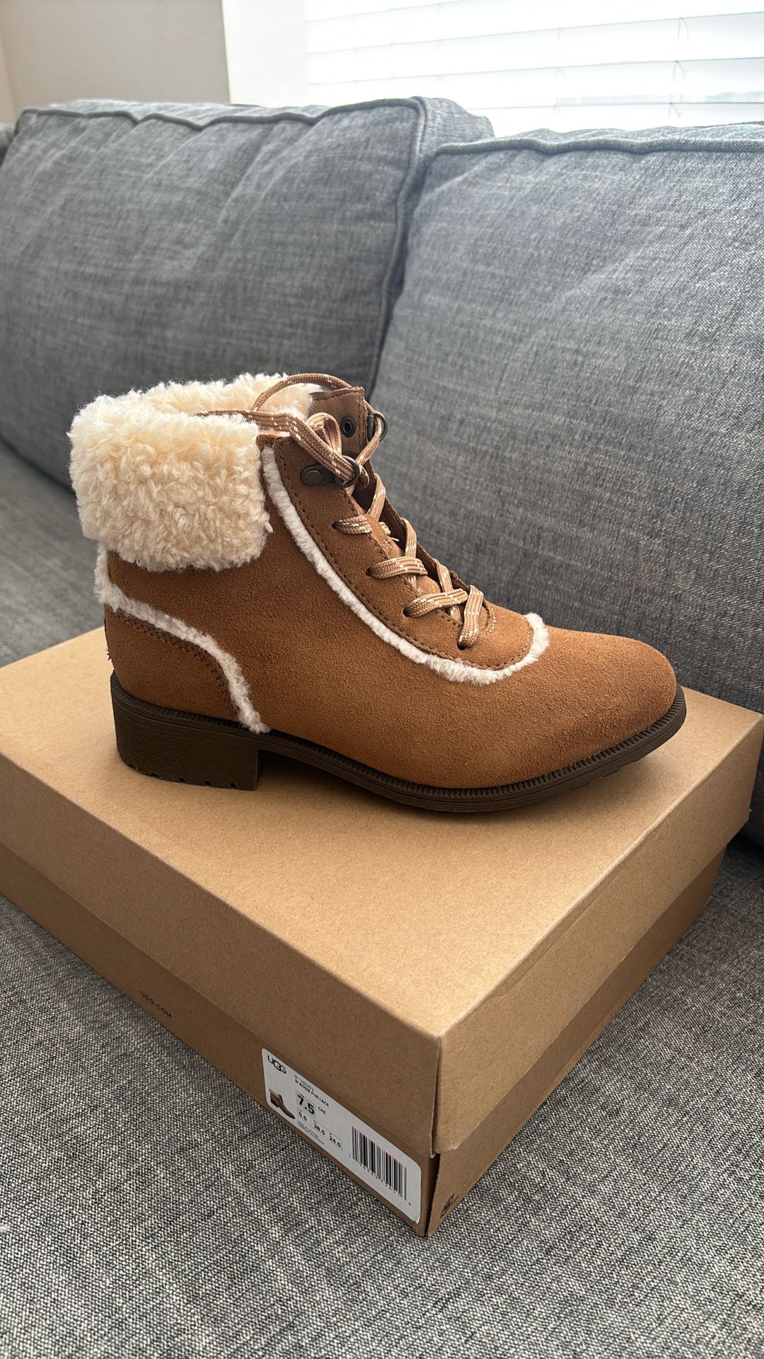 Ugg Fur Lace Boots