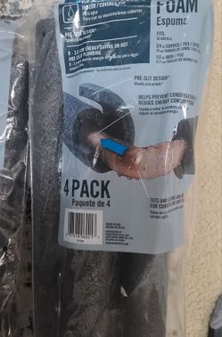 Everbilt foam pipe insulation packs – perfect for preventing condensation  $20 a piece. Bought for 35  Selling brand new Everbilt foam pipe insulation