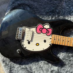 HELLO KITTY FENDER ELECTRIC GUITAR