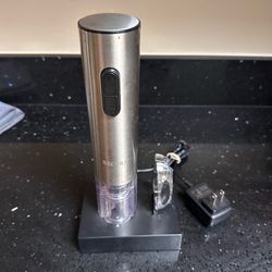 Stainless steel electric wine opener